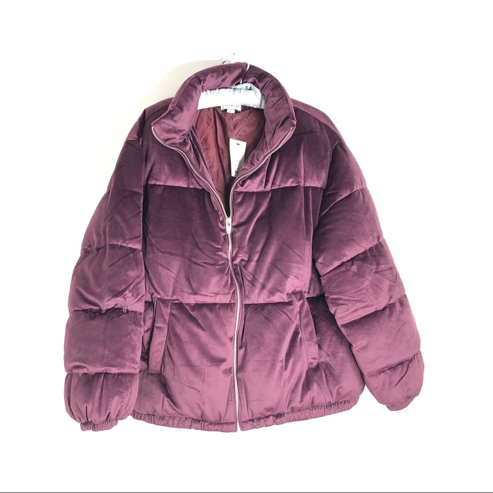 nine west cozy chic collection plum Puffy coat Women’s Size 0X NWT Purple - Picture 2 of 9
